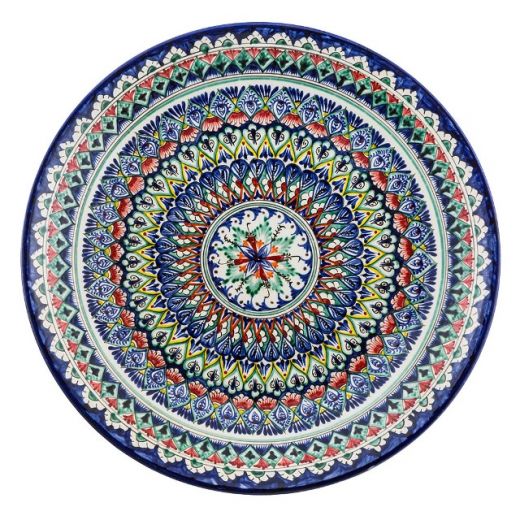 Блюдо 38см синее классическое