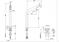 Смеситель для раковины Bongio ACQUACARICA 63332 схема 2