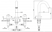 Смеситель для раковины Bongio TIME 2020 BASIC 73501 схема 2