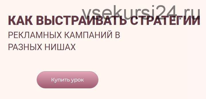 Как выстраивать стратегии рекламных кампаний в разных нишах (Лилия Жаркова)