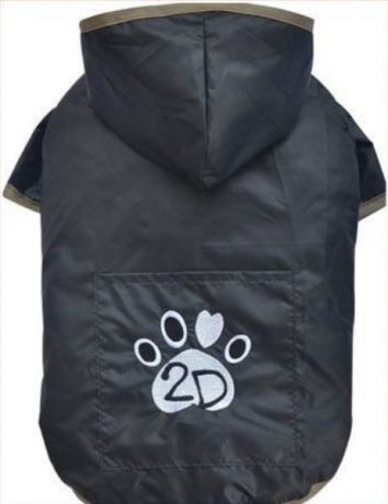 Дождевик на 2 лапы  черный  для больших собак(S- big, L- big, XL- big)