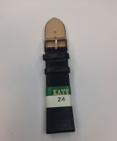 Ремешок для часов иск. кожа 24мм. черный katy