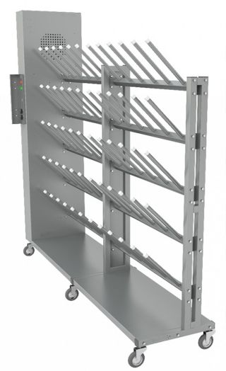 Сушильный стеллаж для обуви "SL2 ПРЕМИУМ" мобильный односторонний (на 30 пар обуви)