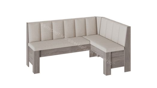 Кухонный уголок «Ганновер» (Дуб Сонома трюфель/Рогожка Capri Бежевая)