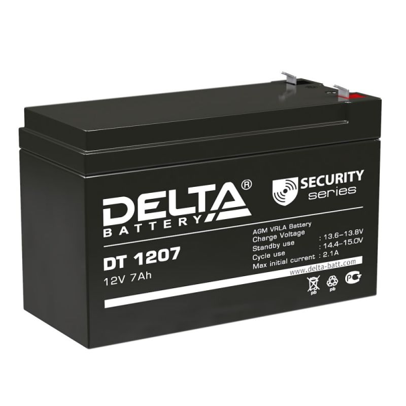 Аккумуляторная батарея Delta DT 1207 (12V / 7Ah)