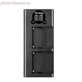 Зарядное устройство на 2 аккумулятора  DLCH-F960/F970 + кабель microUSB