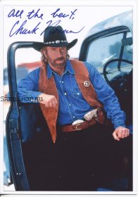 Автограф: Чак Норрис. Крутой Уокер, Техасский рейнджер / Walker, Texas Ranger