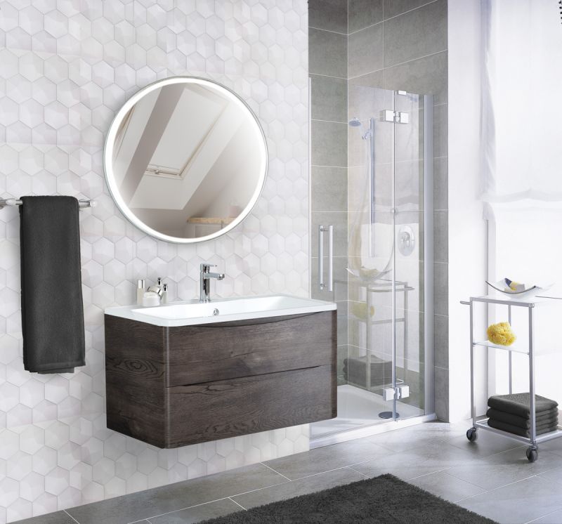 Тумба под раковину подвесная BelBagno ACQUA-1000-2C-SO-RNG Rovere Nature Grigio