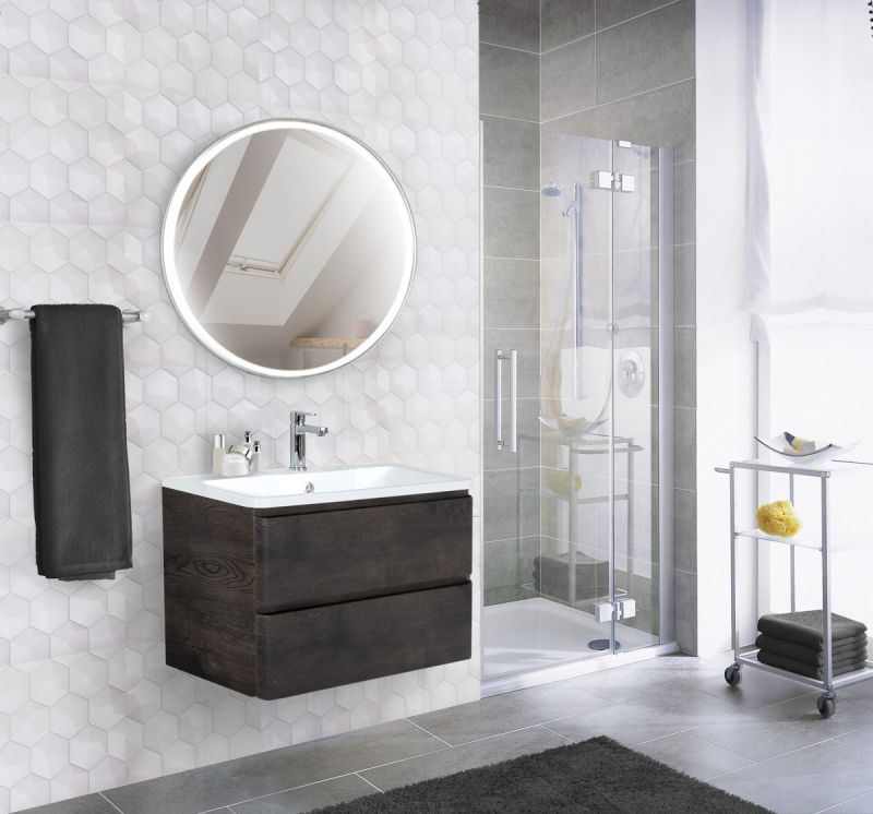 Тумба под раковину подвесная BelBagno ALBANO-1000-2C-SO-RNG Rovere Nature Grigio