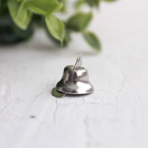 Аксессуар для куклы - колокольчик металлический, цв. серебро 14 мм.