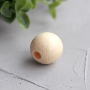 Бусина шарнирная деревянная лакированная, 14 мм.