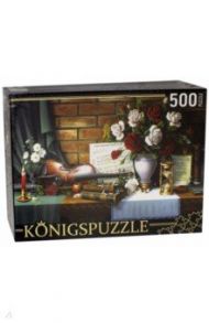 Puzzle-500 ЦВЕТОЧ НАТЮРМ СО СКРИПКОЙ (АЛК500-8333)