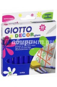 Набор восковых мелков "GIOTTO Decor glass" для декорирования по стеклу (441000)