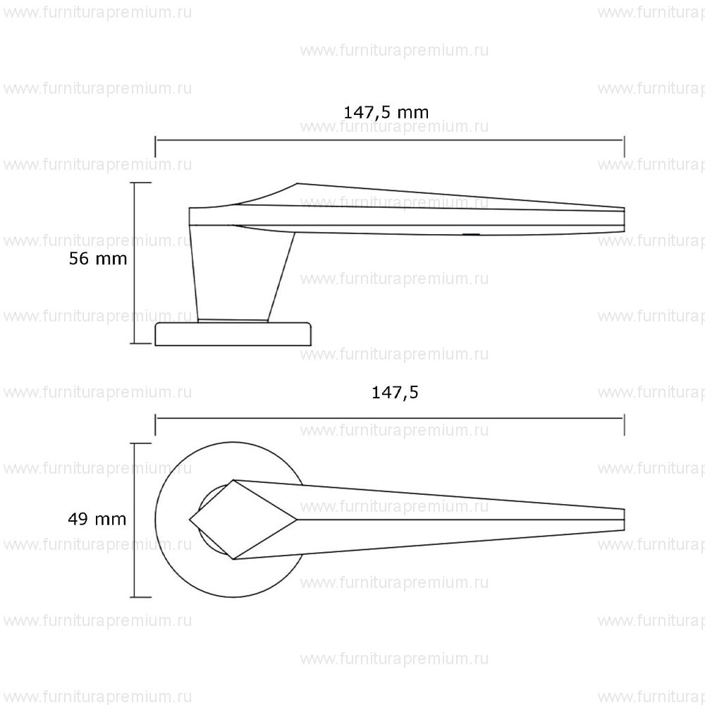 Ручка Enrico Cassina Leontia C00998