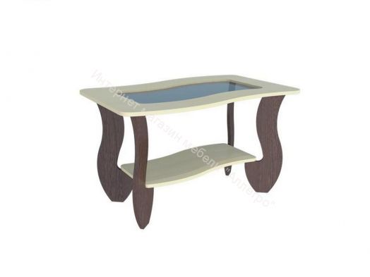 Журнальный стол №3 МДФ (стекло)