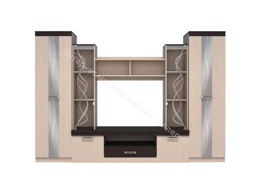 Гостиная «Атлантида 2Б» Венге/Дуб молочный