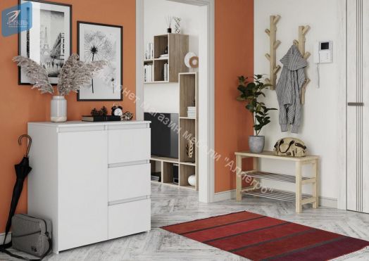 Комод Милано-2 Белый матовый