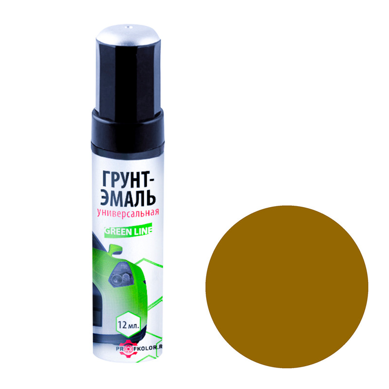 Profkolor Краска "Реставрационный карандаш" RAL 8000, название цвета "Gruenbraun (зелено-коричневый)", объем 12 мл.