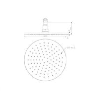 Верхний душ OMNIRES D=25 см WGA125CR AIR схема 2