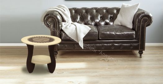 Стол журнальный "В-2" со стеклом