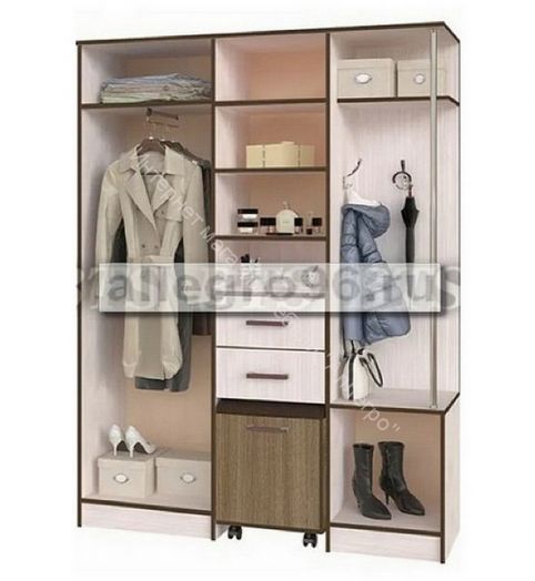 Прихожая Карина Дуб атланта/Ясень шимо темный