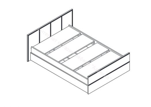 Кровать Фиеста-23 (Сп. м. 0,9/1,2/1,4/1,6 м)