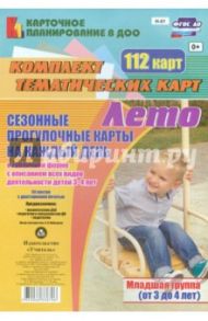 Сезонные прогулочные карты. Лето. Младшая группа. ФГОС ДО / Небыкова Ольга Николаевна