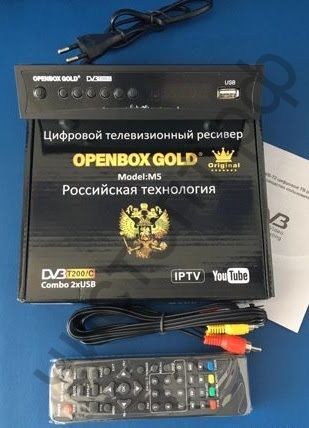 Цифровой ресивер DVB-T2/C OPENBOX GOLD М5(009) + HDi плеер поддержка Wi- Fi (цифр эфирн. телевид бесплатно) + USB ( диагност.брака > 2 нед. при отсутв. проверка 100р. )