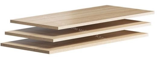 Полки ЯН-24 к шкафу для одежды ЯН-02 (3шт.) "Янна"