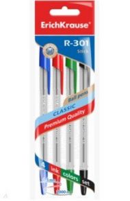 Набор шариковых ручек "R-301 Classic Stick" (1,0 мм. 4 штуки) (44593)