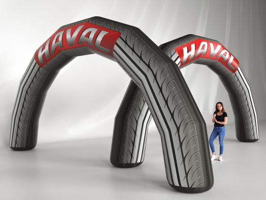 Надувная арка круглая — полноцветная печать