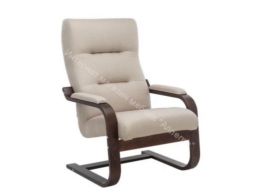 Кресло Leset Оскар ткань Малмо 05-Орех текстура