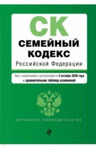 Семейный кодекс Российской Федерации. Текст с изменениями и дополнениями на 4 октября 2020 года