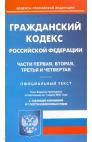 Гражданский кодекс Российской Федерации. Части 1-4. Текст по состоянию на 1 марта 2021 года