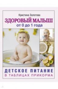 Здоровый малыш от 0 до 1 года. Детское питание в таблицах прикорма / Золотова Кристина Игоревна