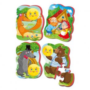 Мягкие пазлы Baby puzzle Сказки "Колобок" NEW