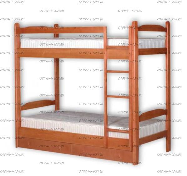 Кровать двухъярусная Антошка с ящиками