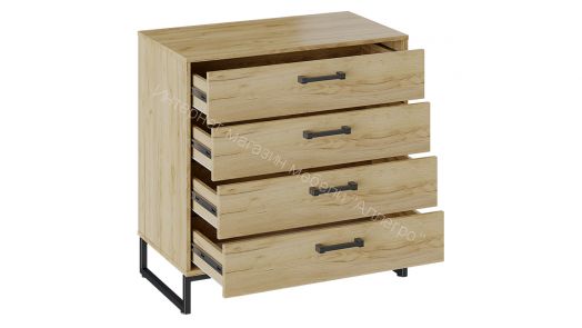 Комод «Лофт» тип 2 (Дуб крафт золотой)