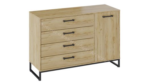 Комод «Лофт» тип 3 (Дуб крафт золотой)