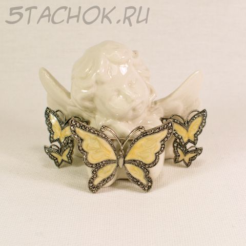 Брошь и серьги "Бабочки" (Avon США)