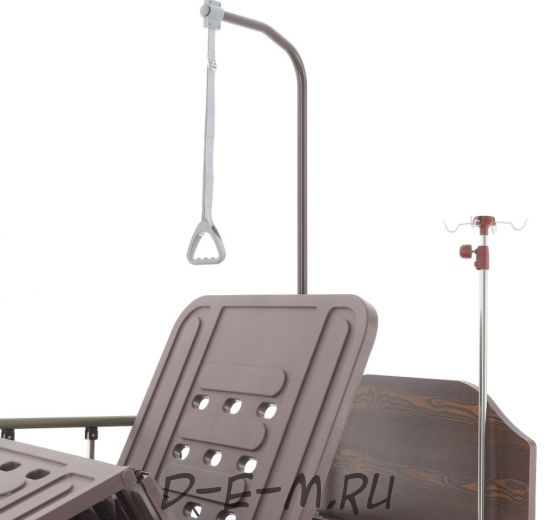 Кровать механическая Med-Mos Е-8 (MM-2024Н-02) (2 функции) ЛДСП с полкой и обеденным столиком