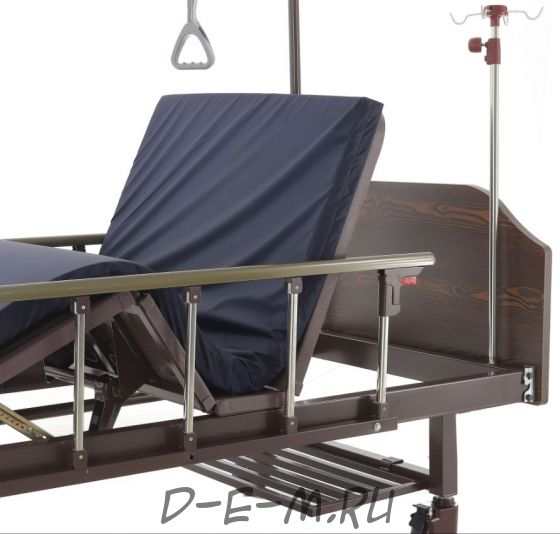 Кровать механическая Med-Mos Е-8 (MM-2024Н-02) (2 функции) ЛДСП с полкой и обеденным столиком