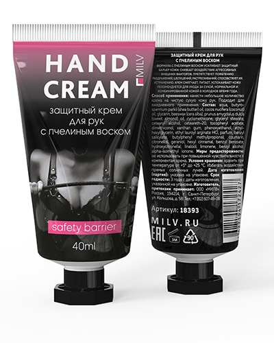 Крем Milv 18393 "Защитный" для рук с пчелиным воском ВИШНЁВЫЙ ЦВЕТОК 40 мл
