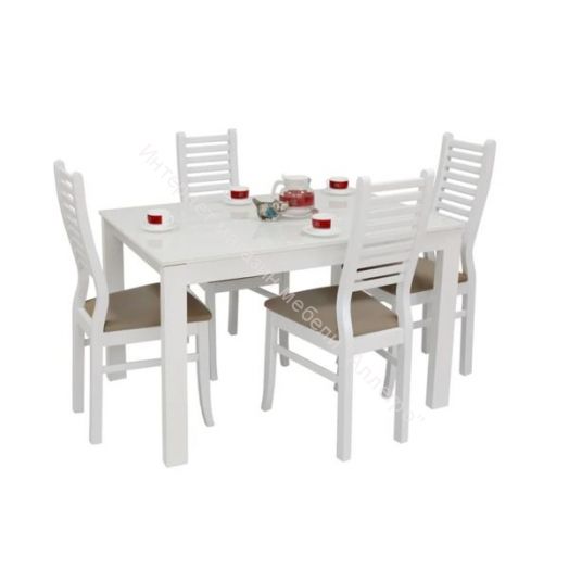 Cтул Leset Кентукки Белый/экокожа 514