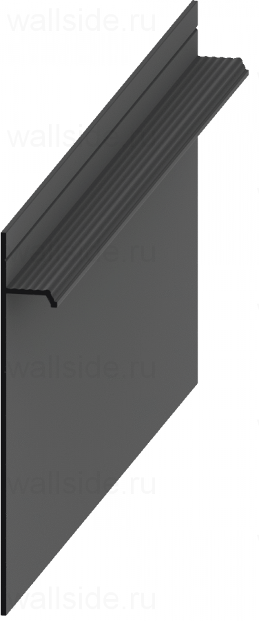 Скрытый плинтус Pro Design 323 анодированный чёрный