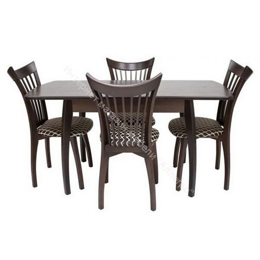 Стул Leset Орегон Венге Т34/жаккард Палермо коричневый Ж4.0