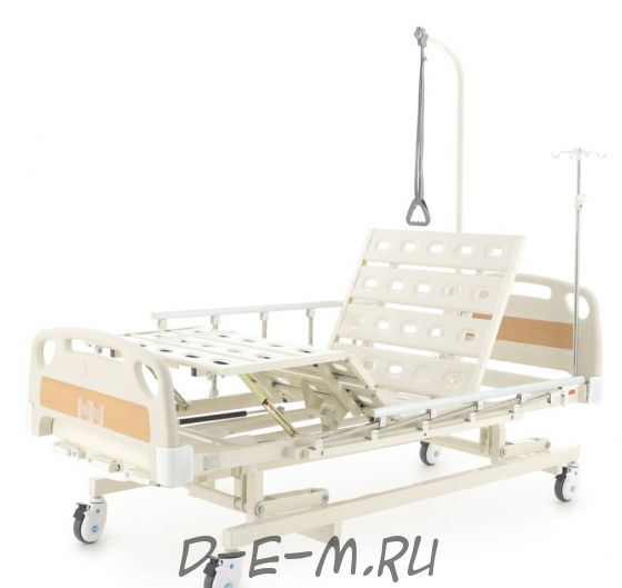 Кровать механическая Med-Mos E-31 (ММ-3014Н) (3 функции) с растоматом и полкой