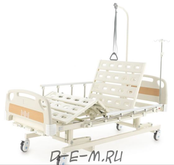 Кровать механическая Med-Mos E-31 (ММ-3014Н) (3 функции) с растоматом и полкой