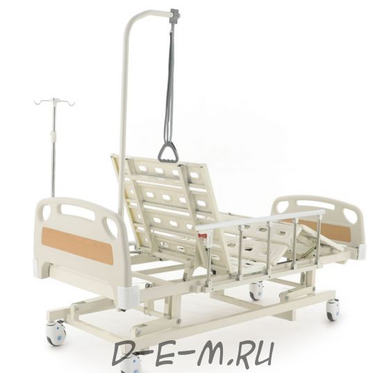 Кровать механическая Med-Mos E-31 (ММ-3014Н) (3 функции) с растоматом и полкой