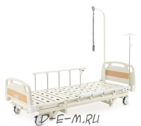 Кровать механическая Med-Mos E-31 (ММ-3014Н) (3 функции) с растоматом и полкой